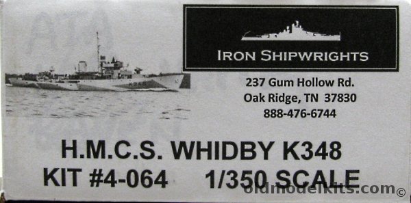 Iron Shipwrights 1/350 HMCS Whidby K348 1943 (Canadian Flower Class DE Improved Version), 4-064 plastic model kit